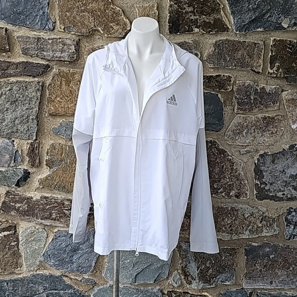 NWT Super Rare Vintage Adidas Worldwide Sport Windbreaker Jacket White size XL
